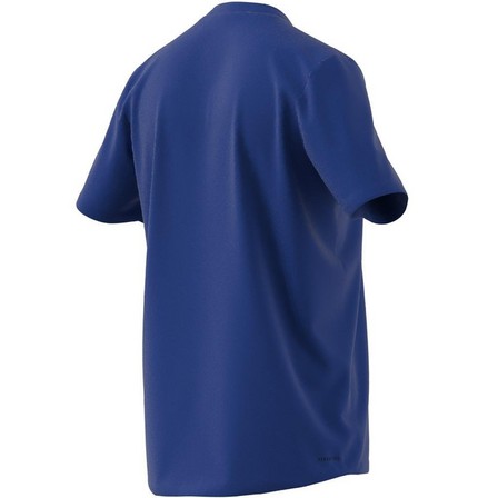 Men Aeroready Designed To Move Sport T-Shirt, Blue, A901_ONE, large image number 22