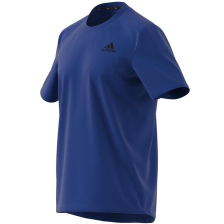 Men Aeroready Designed To Move Sport T-Shirt, Blue, A901_ONE, large image number 23