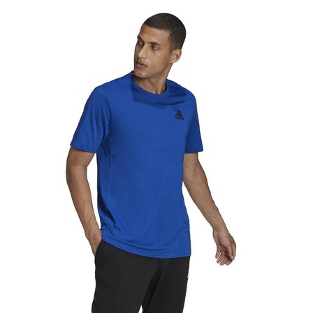 Men Aeroready Designed To Move Sport T-Shirt, Blue, A901_ONE, large image number 26