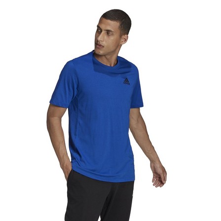 Men Aeroready Designed To Move Sport T-Shirt, Blue, A901_ONE, large image number 30