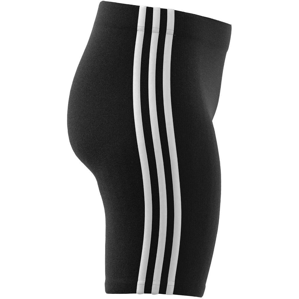 Essentials 3-Stripes Bike Shorts, Black, A901_ONE, large image number 6