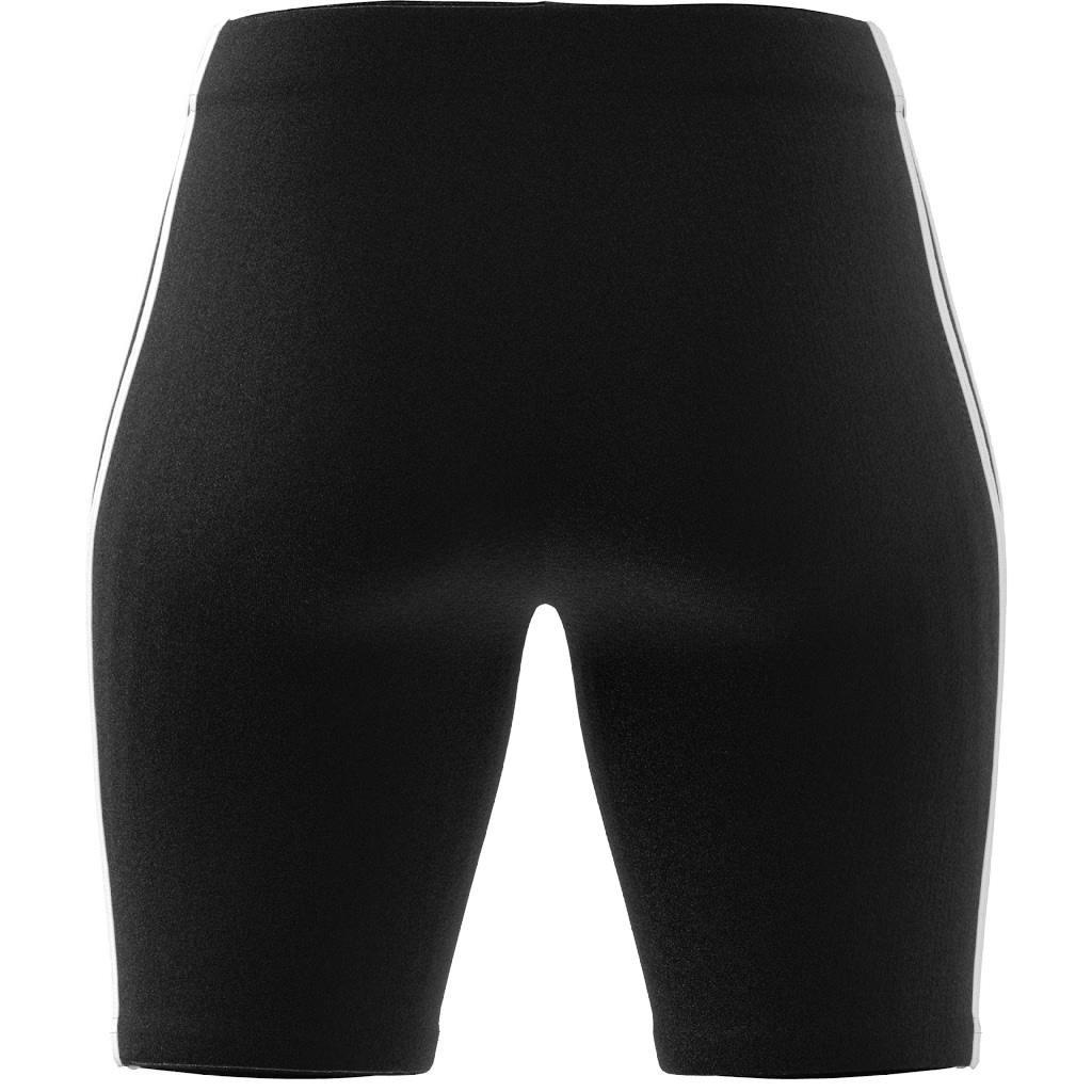 Essentials 3-Stripes Bike Shorts, Black, , large image number 7