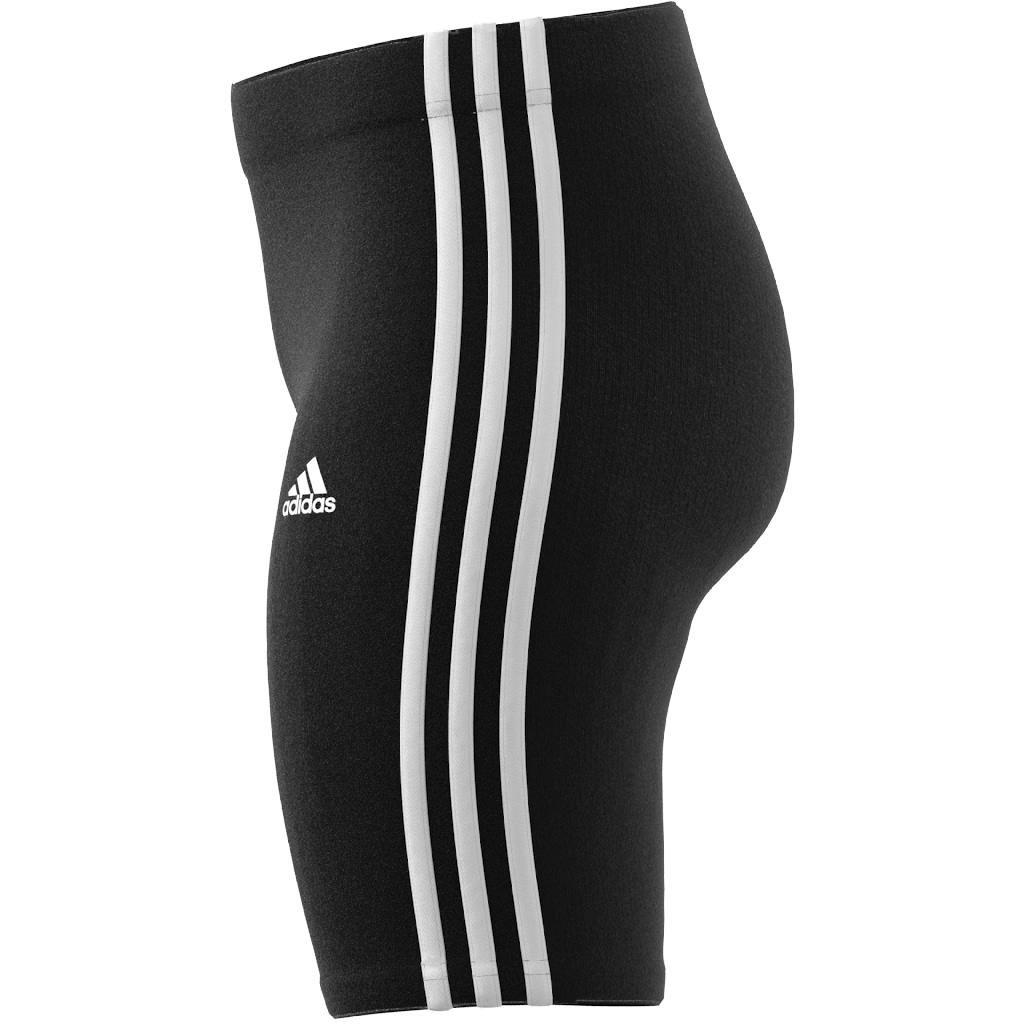 Essentials 3-Stripes Bike Shorts, Black, , large image number 8