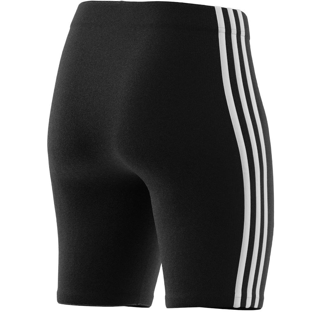 Essentials 3-Stripes Bike Shorts, Black, , large image number 10