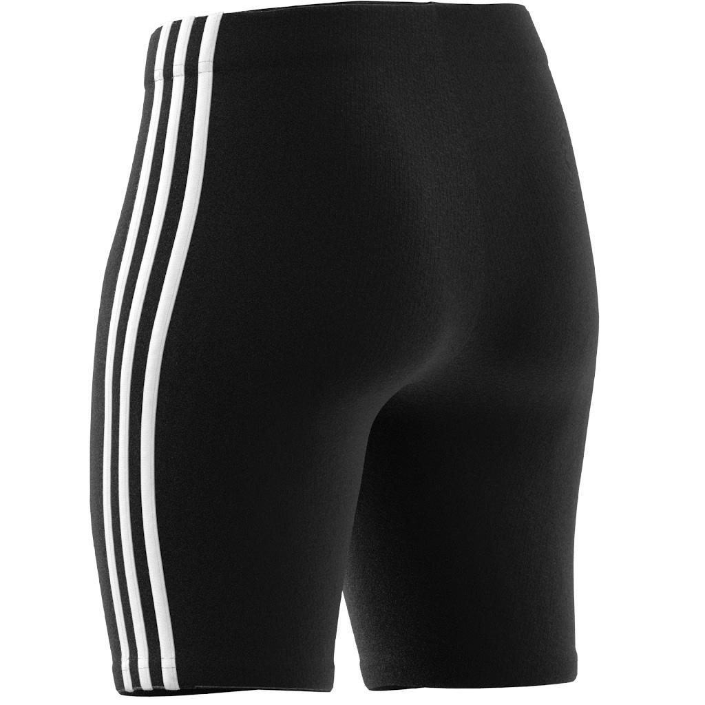 Essentials 3-Stripes Bike Shorts, Black, , large image number 12