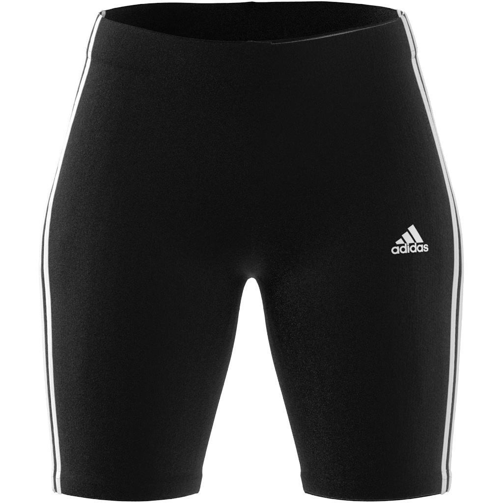 Essentials 3-Stripes Bike Shorts, Black, , large image number 13