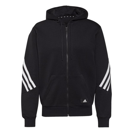 Men Adidas Sportswear Future Icons 3-Stripes Hoodie, Black, A901_ONE, large image number 3