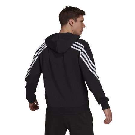 Men Adidas Sportswear Future Icons 3-Stripes Hoodie, Black, A901_ONE, large image number 5