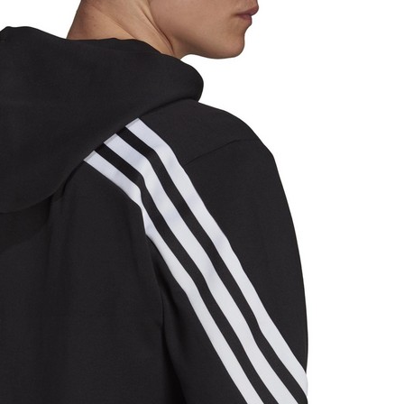 Men Adidas Sportswear Future Icons 3-Stripes Hoodie, Black, A901_ONE, large image number 6