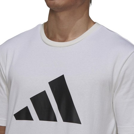 Men Adidas Sportswear Future Icons Logo Graphic Tee, White, A901_ONE, large image number 4