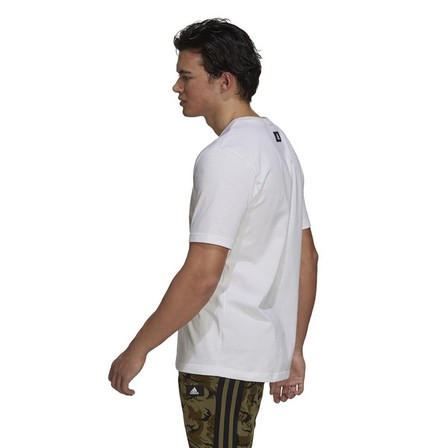 Men Adidas Sportswear Future Icons Logo Graphic Tee, White, A901_ONE, large image number 7