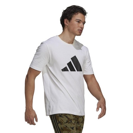 Men Adidas Sportswear Future Icons Logo Graphic Tee, White, A901_ONE, large image number 10