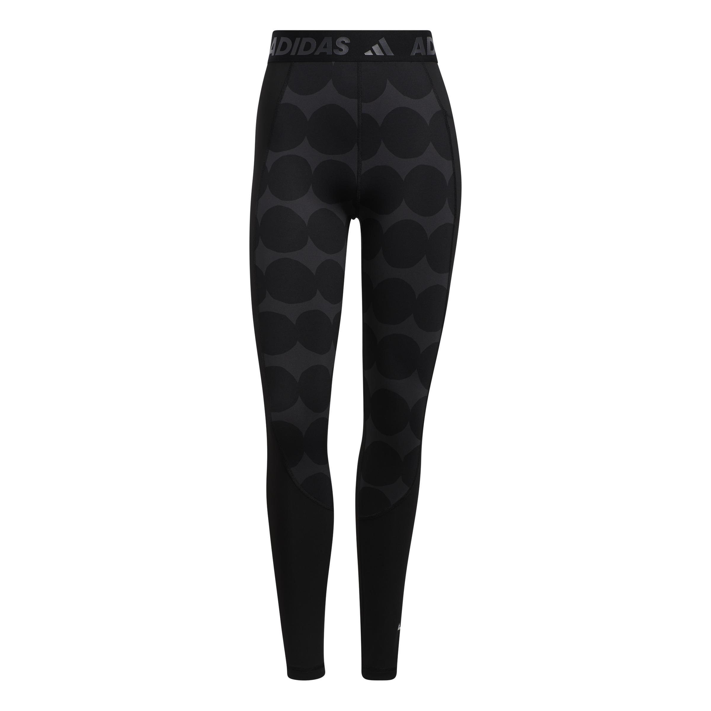 Marimekko Techfit Long Leggings, Black, A901_ONE, large image number 0