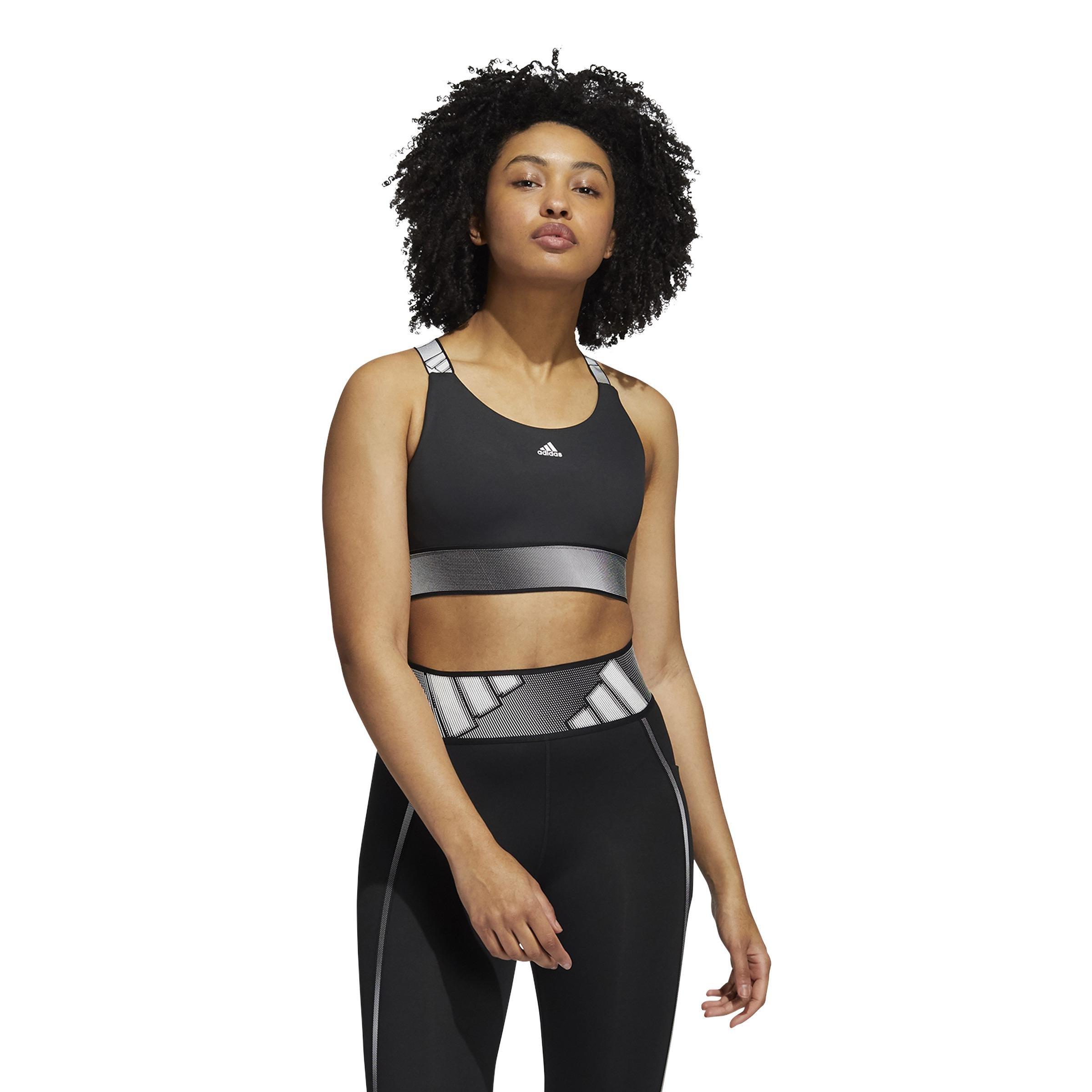Believe This Medium-Support Workout Bra, Black, A901_ONE, large image number 1