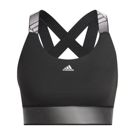 Women Believe This Medium-Support Workout Bra, Black, A901_ONE, large image number 4