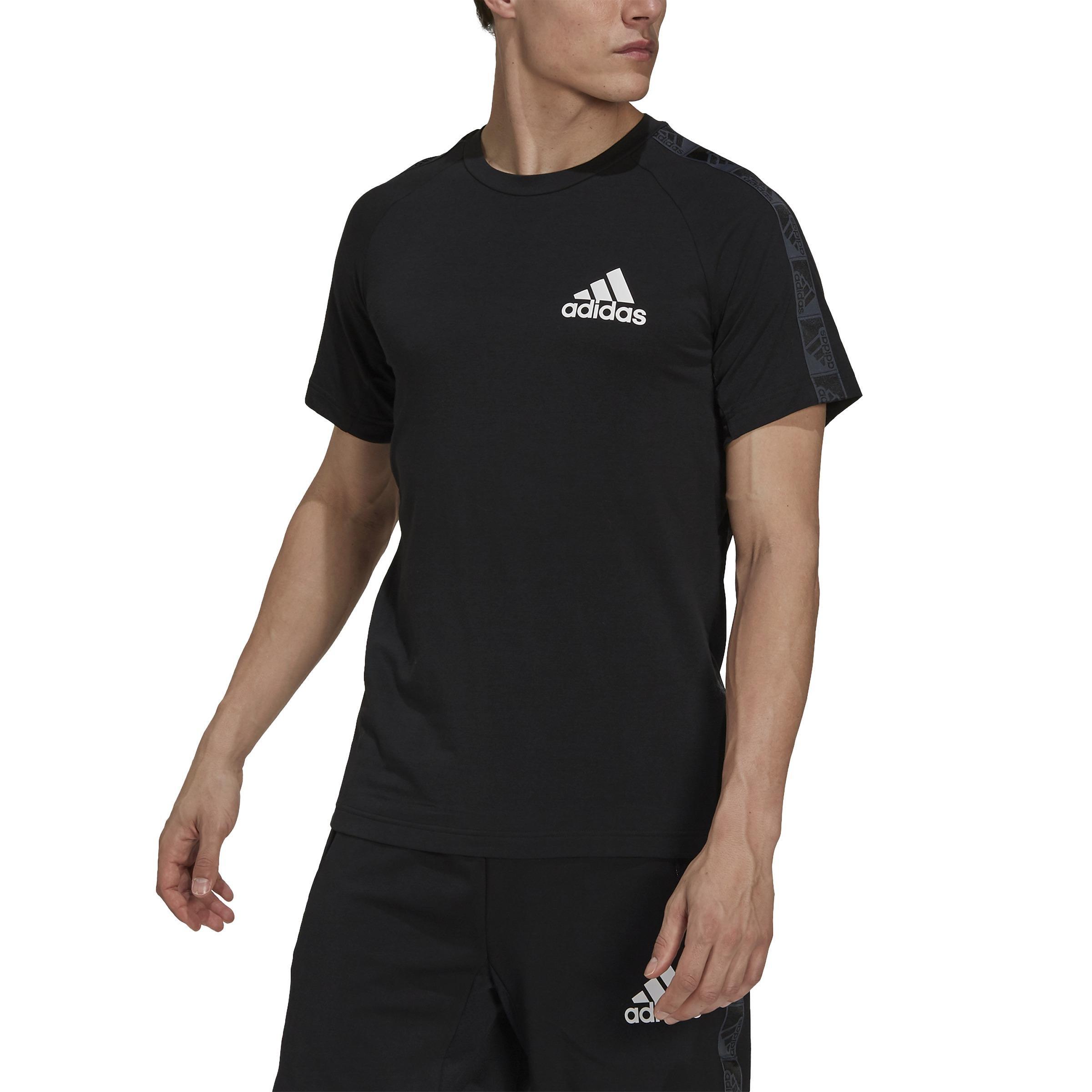 AEROREADY Designed to Move Sport Motion Logo T-Shirt, Black, , large image number 0