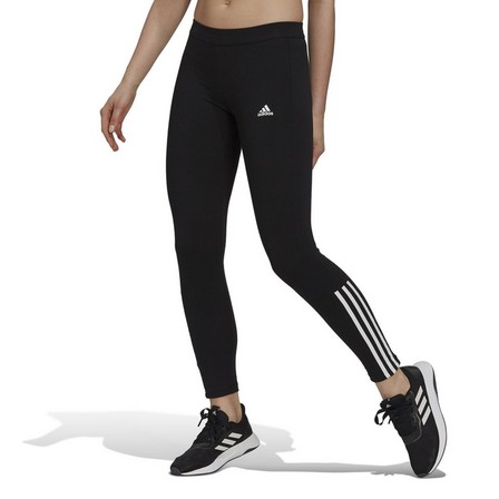 Women Essentials Fitted 3-Stripes 7/8 Leggings, Black, A901_ONE, large image number 0