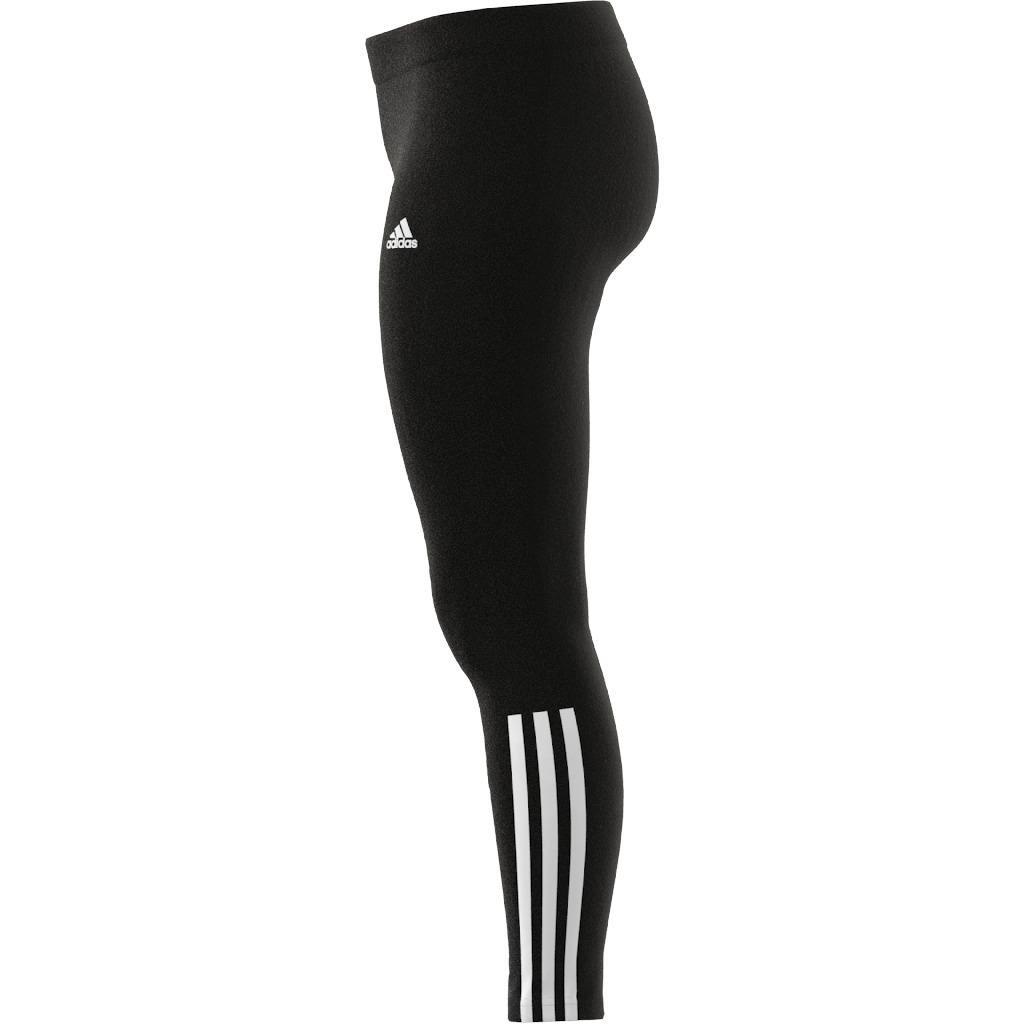 Essentials Fitted 3-Stripes 7/8 Leggings, Black, A901_ONE, large image number 6