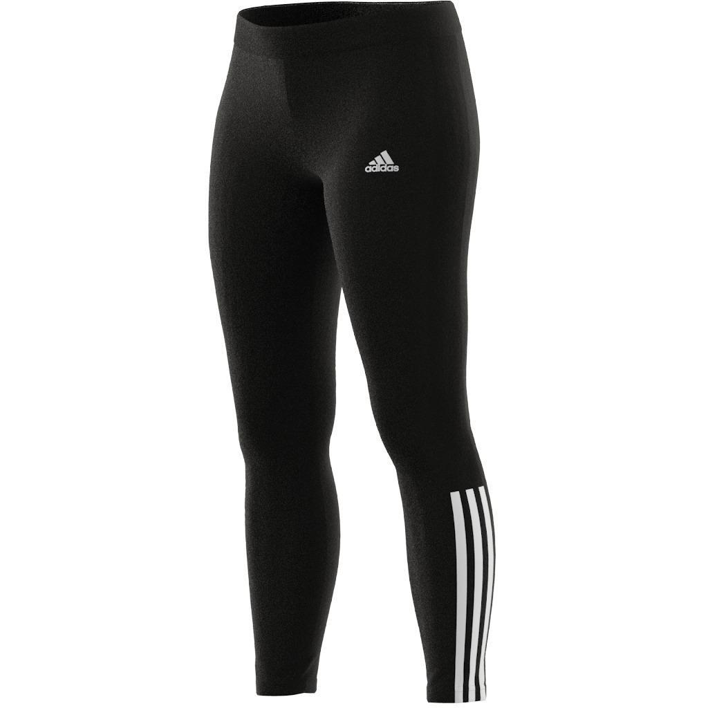 Essentials Fitted 3-Stripes 7/8 Leggings, Black, A901_ONE, large image number 7