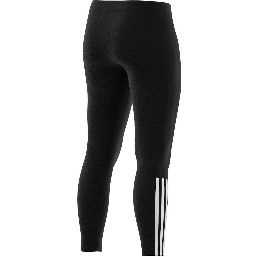 Essentials Fitted 3-Stripes 7/8 Leggings, Black, A901_ONE, large image number 8