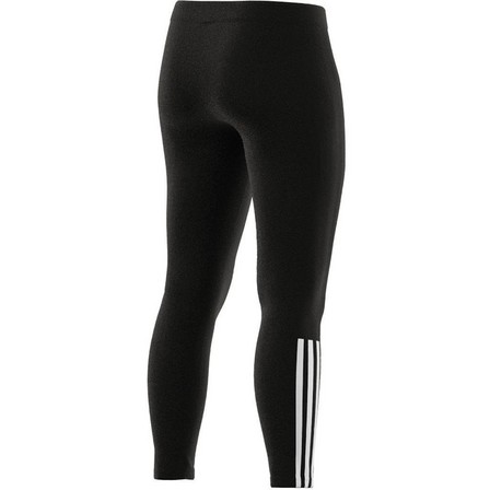 Women Essentials Fitted 3-Stripes 7/8 Leggings, Black, A901_ONE, large image number 8