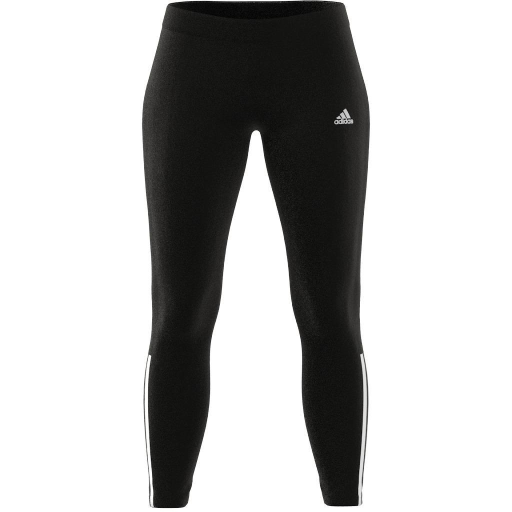 Essentials Fitted 3-Stripes 7/8 Leggings, Black, A901_ONE, large image number 9