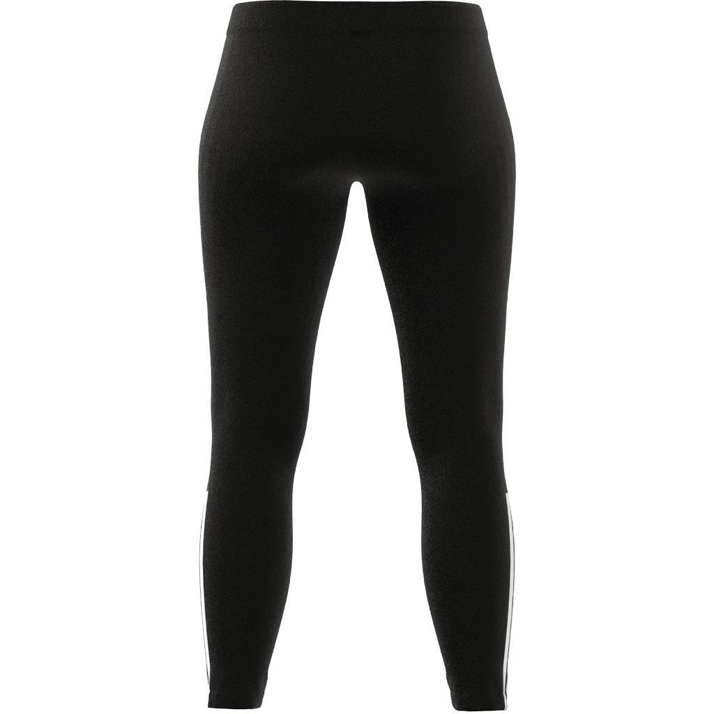 Essentials Fitted 3-Stripes 7/8 Leggings, Black, A901_ONE, large image number 10