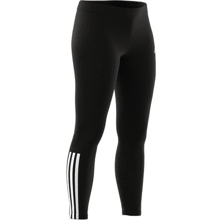 Women Essentials Fitted 3-Stripes 7/8 Leggings, Black, A901_ONE, large image number 11