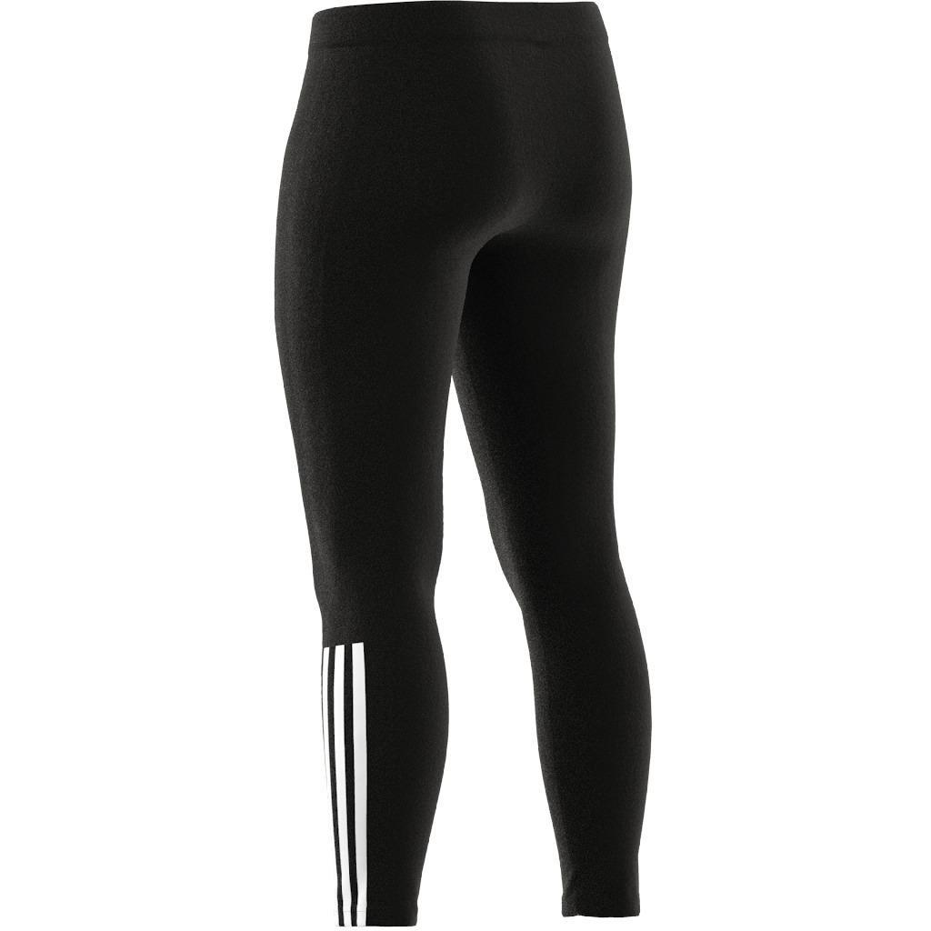 Essentials Fitted 3-Stripes 7/8 Leggings, Black, A901_ONE, large image number 12