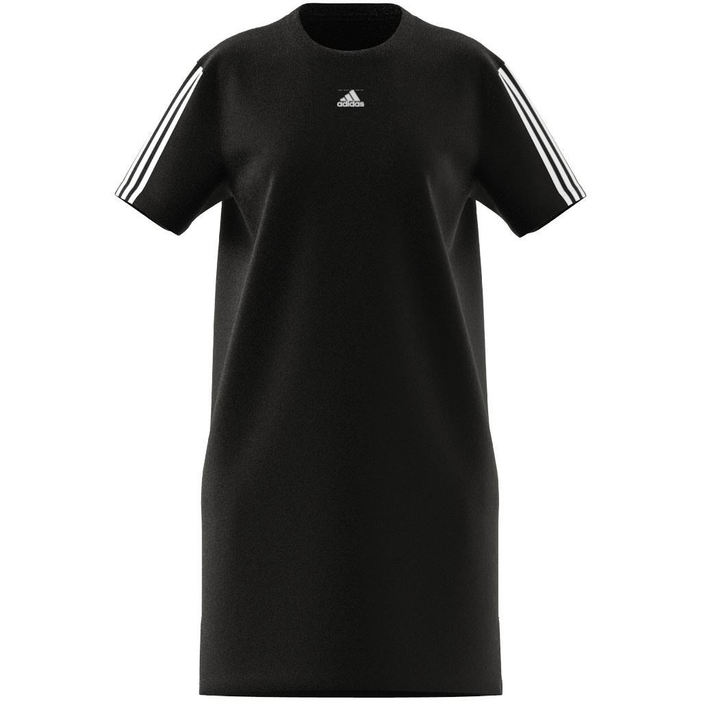 Essentials Loose 3-Stripes Dress, Black, , large image number 3