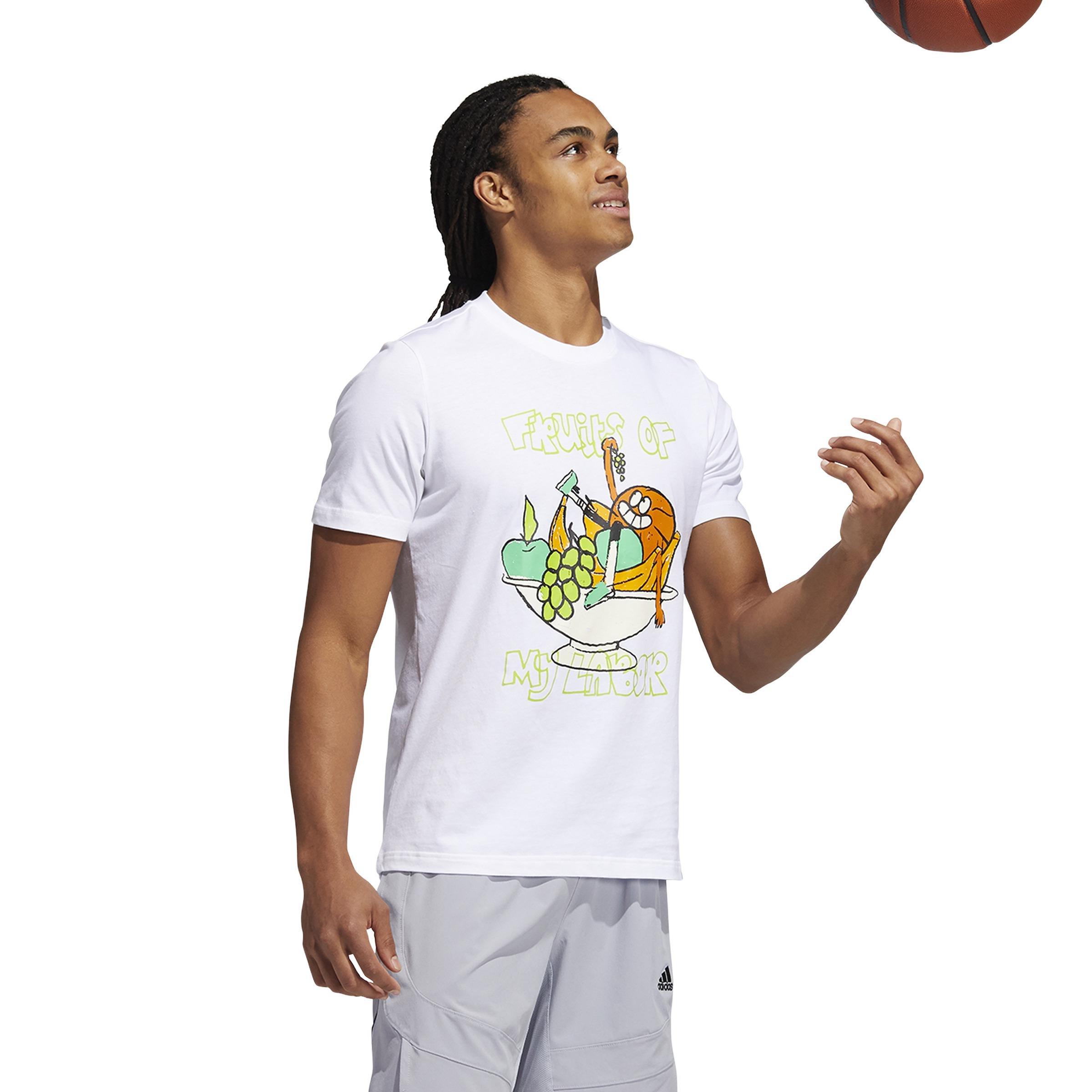 Lil Stripe Fruits Graphic T-Shirt, White, , large image number 1