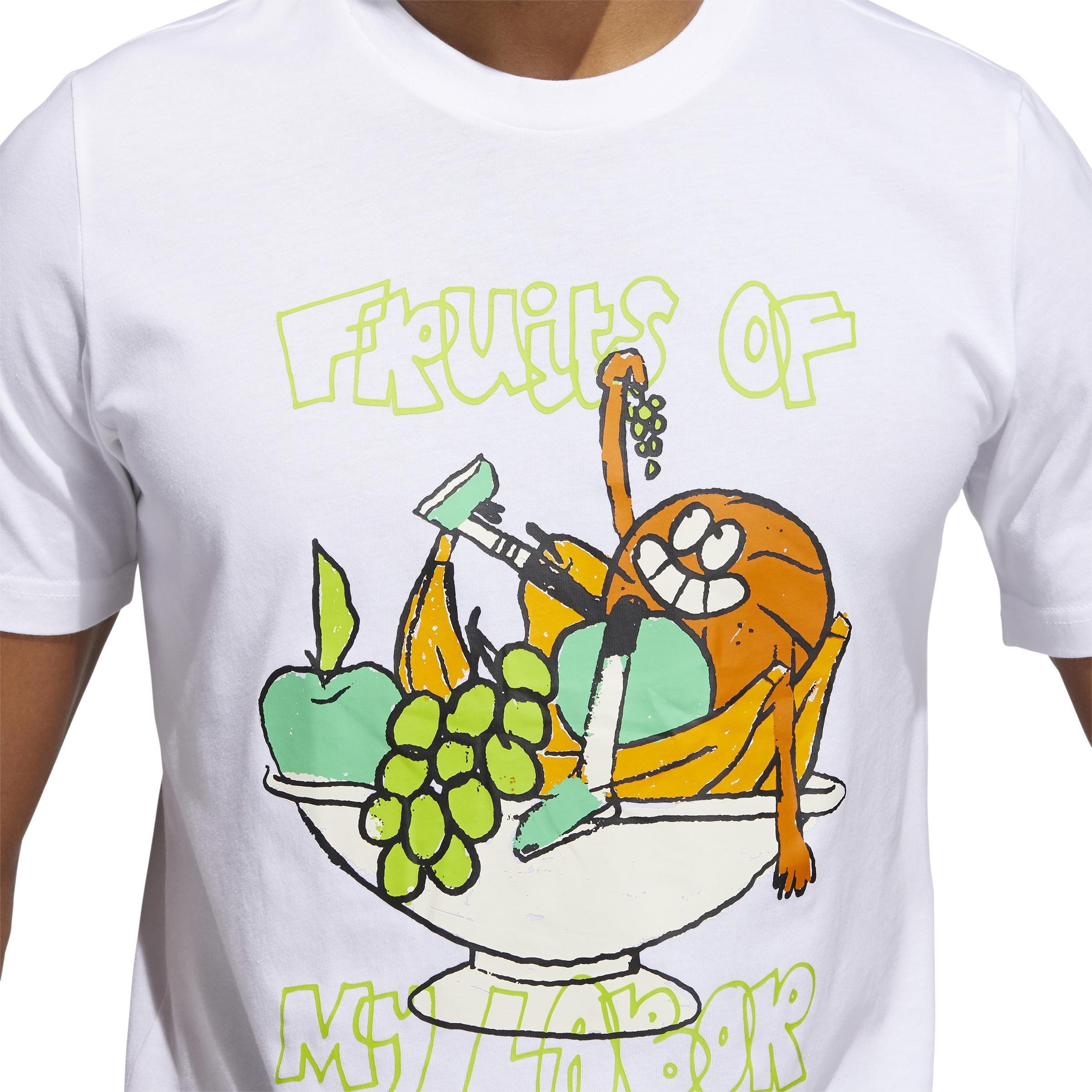 Lil Stripe Fruits Graphic T-Shirt, White, , large image number 3