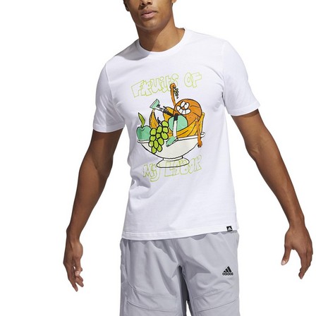 Men Lil Stripe Fruits Graphic T-Shirt, White, A901_ONE, large image number 7