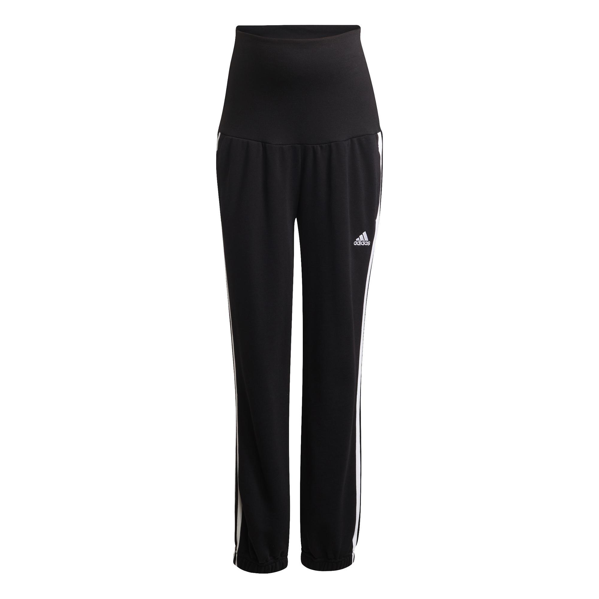 Cotton 3-Stripes Joggers (Maternity), Black, A901_ONE, large image number 5