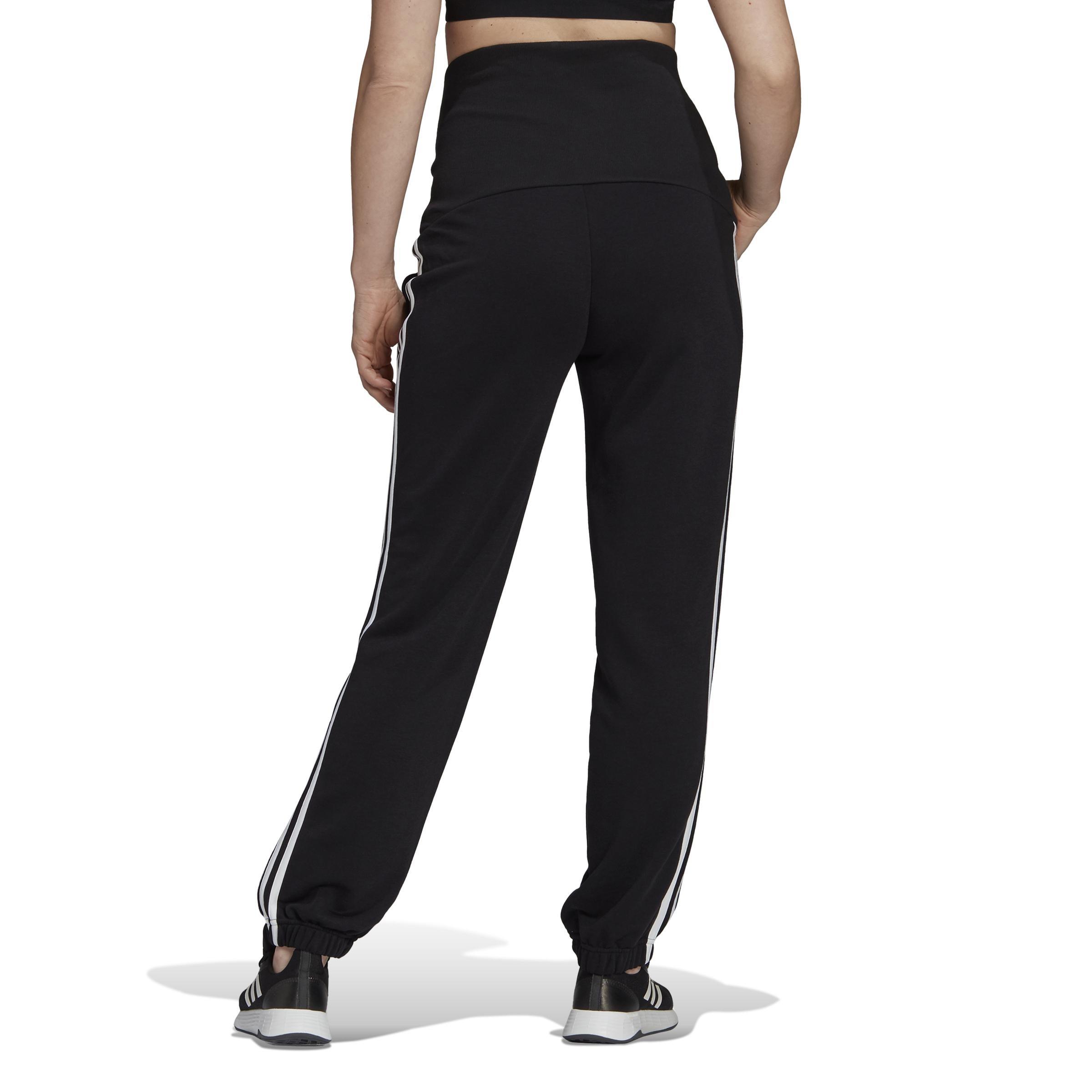 Cotton 3-Stripes Joggers (Maternity), Black, , large image number 7