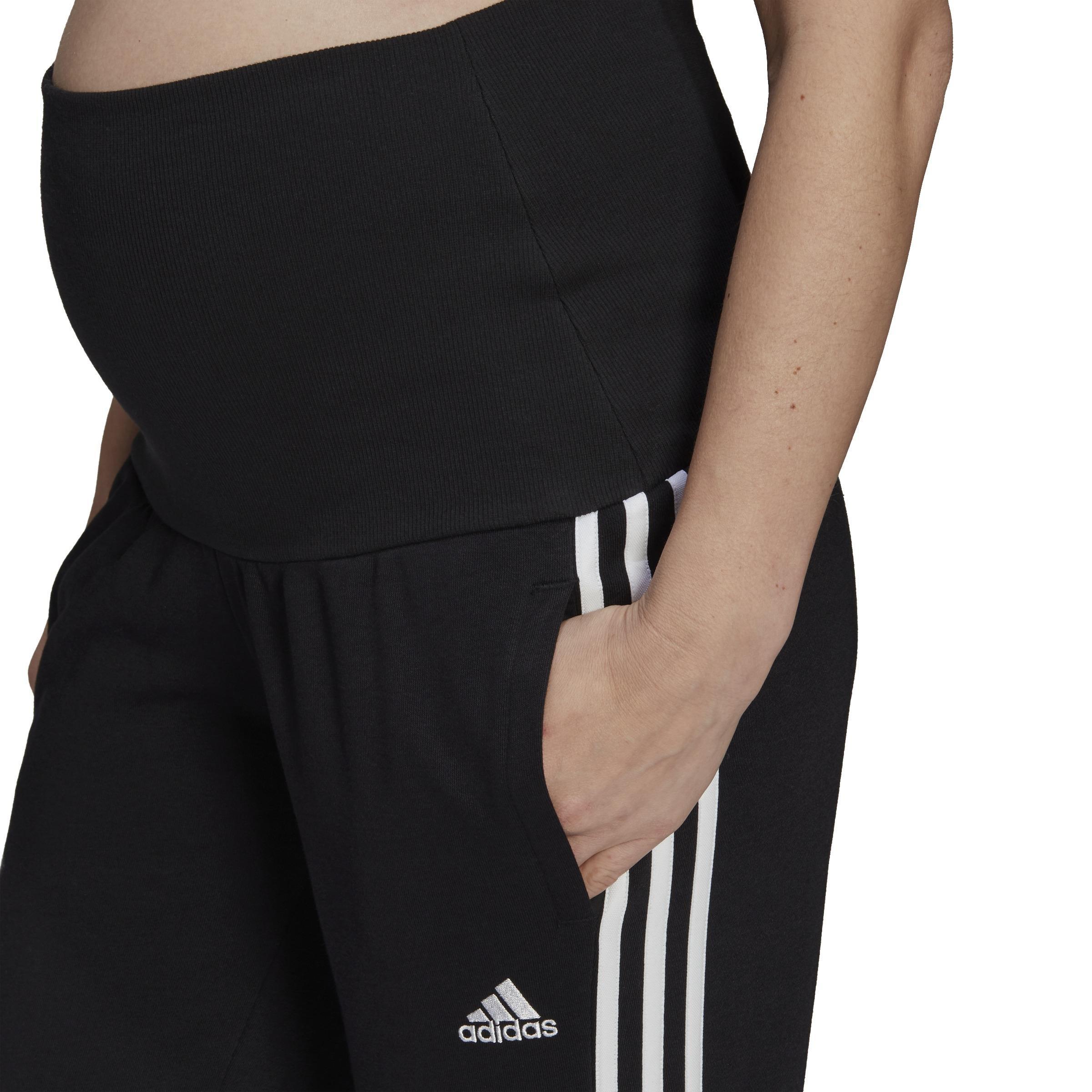 Cotton 3-Stripes Joggers (Maternity), Black, A901_ONE, large image number 12