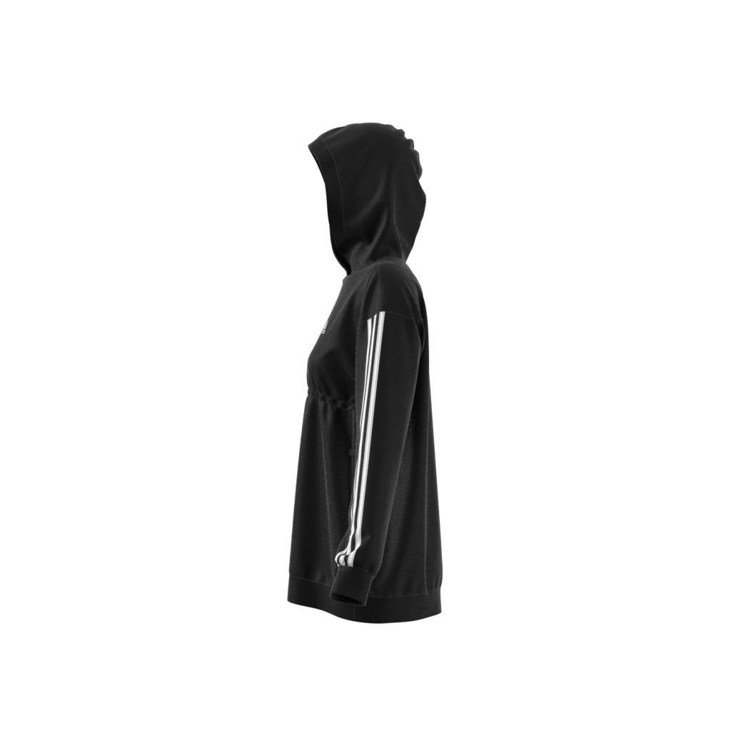 Maternity Essentials Cotton 3-Stripes Hoodie, Black, , large image number 4
