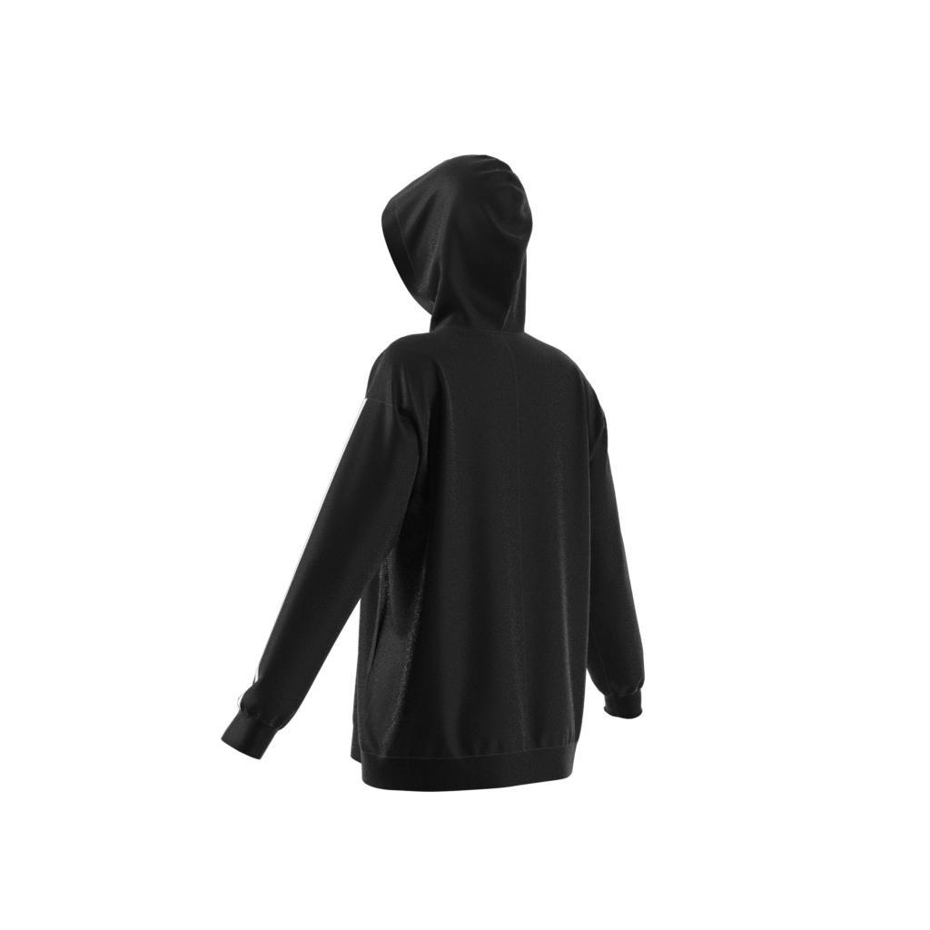 Maternity Essentials Cotton 3-Stripes Hoodie, Black, , large image number 5