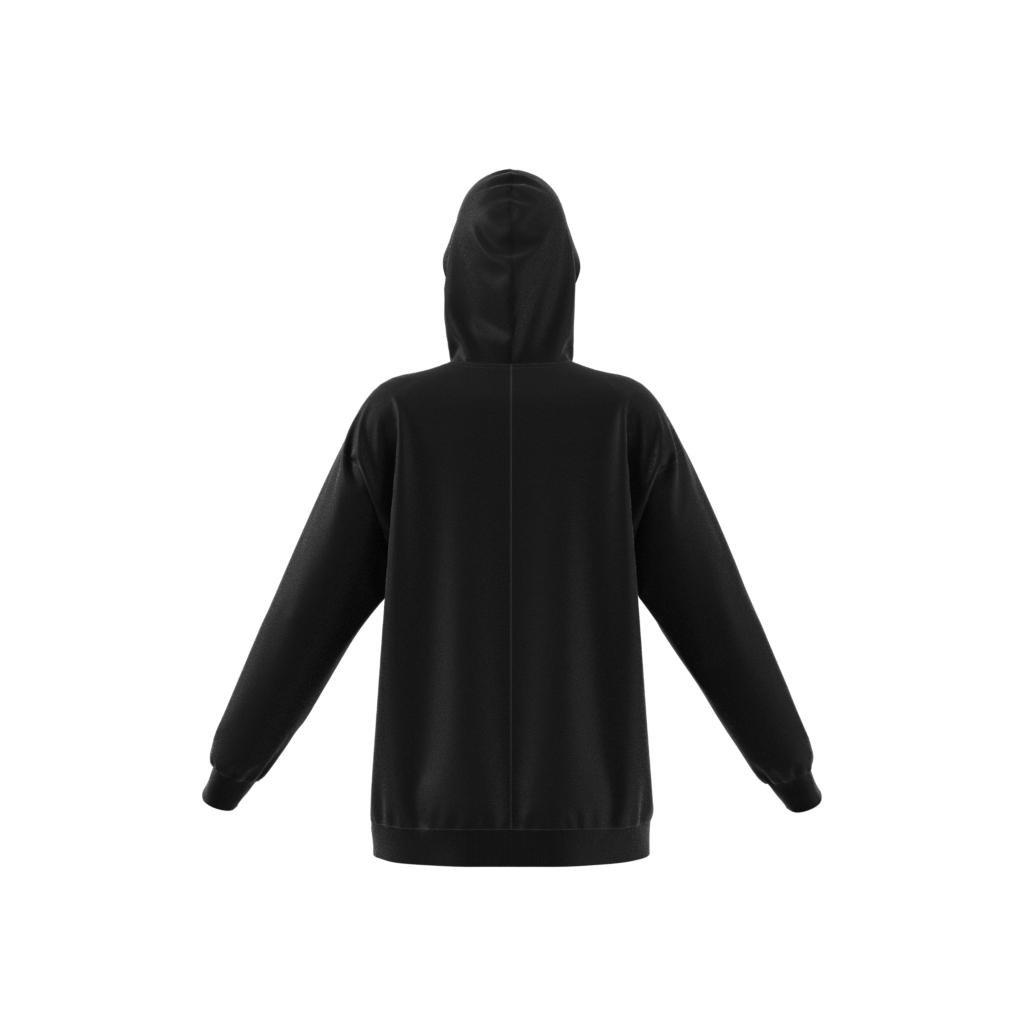 Maternity Essentials Cotton 3-Stripes Hoodie, Black, A901_ONE, large image number 6