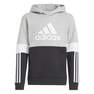 Kids Boys Adidas Colorblock Hoodie, Black, A901_ONE, thumbnail image number 2