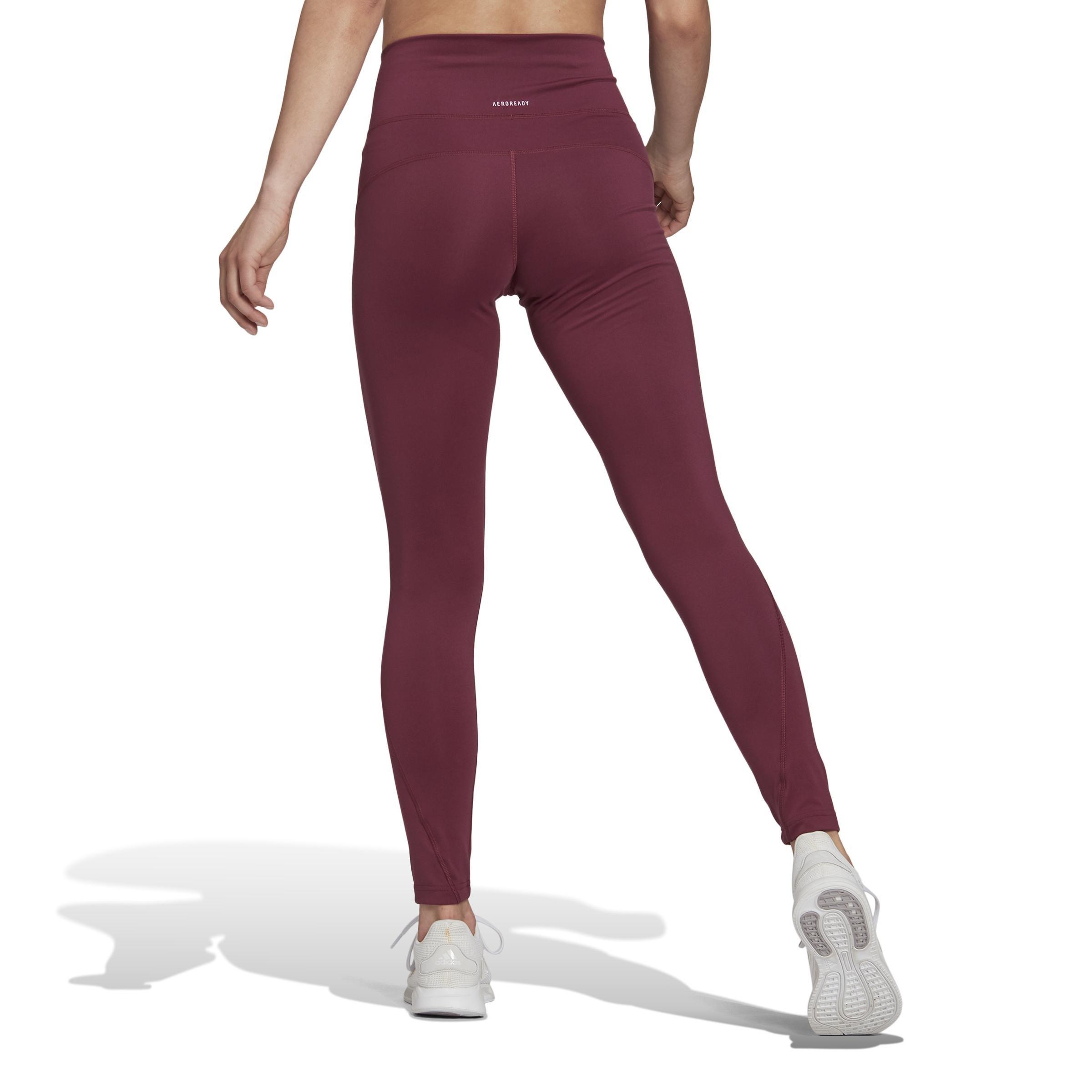 Women Feelbrilliant Designed To Move Leggings, Burgundy, A901_ONE, large image number 4