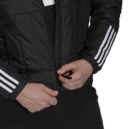 Men Itavic 3-Stripes Light Hooded Jacket, Black, A901_ONE, large image number 6