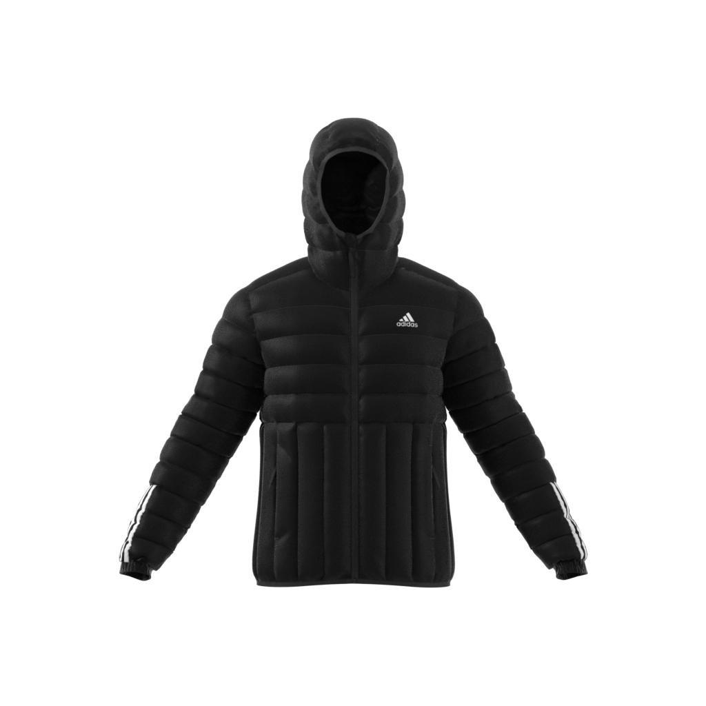 Itavic 3-Stripes Light Hooded Jacket, Black, A901_ONE, large image number 8