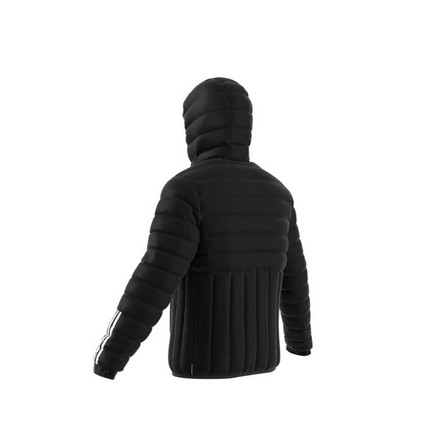 Men Itavic 3-Stripes Light Hooded Jacket, Black, A901_ONE, large image number 9