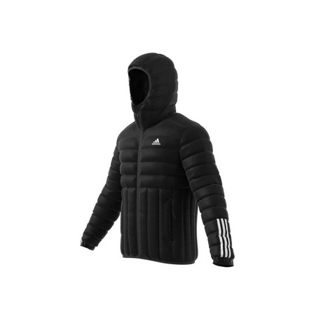 Men Itavic 3-Stripes Light Hooded Jacket, Black, A901_ONE, large image number 11