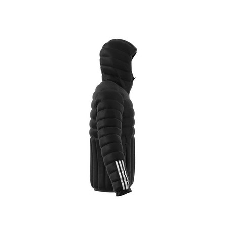 Men Itavic 3-Stripes Light Hooded Jacket, Black, A901_ONE, large image number 13