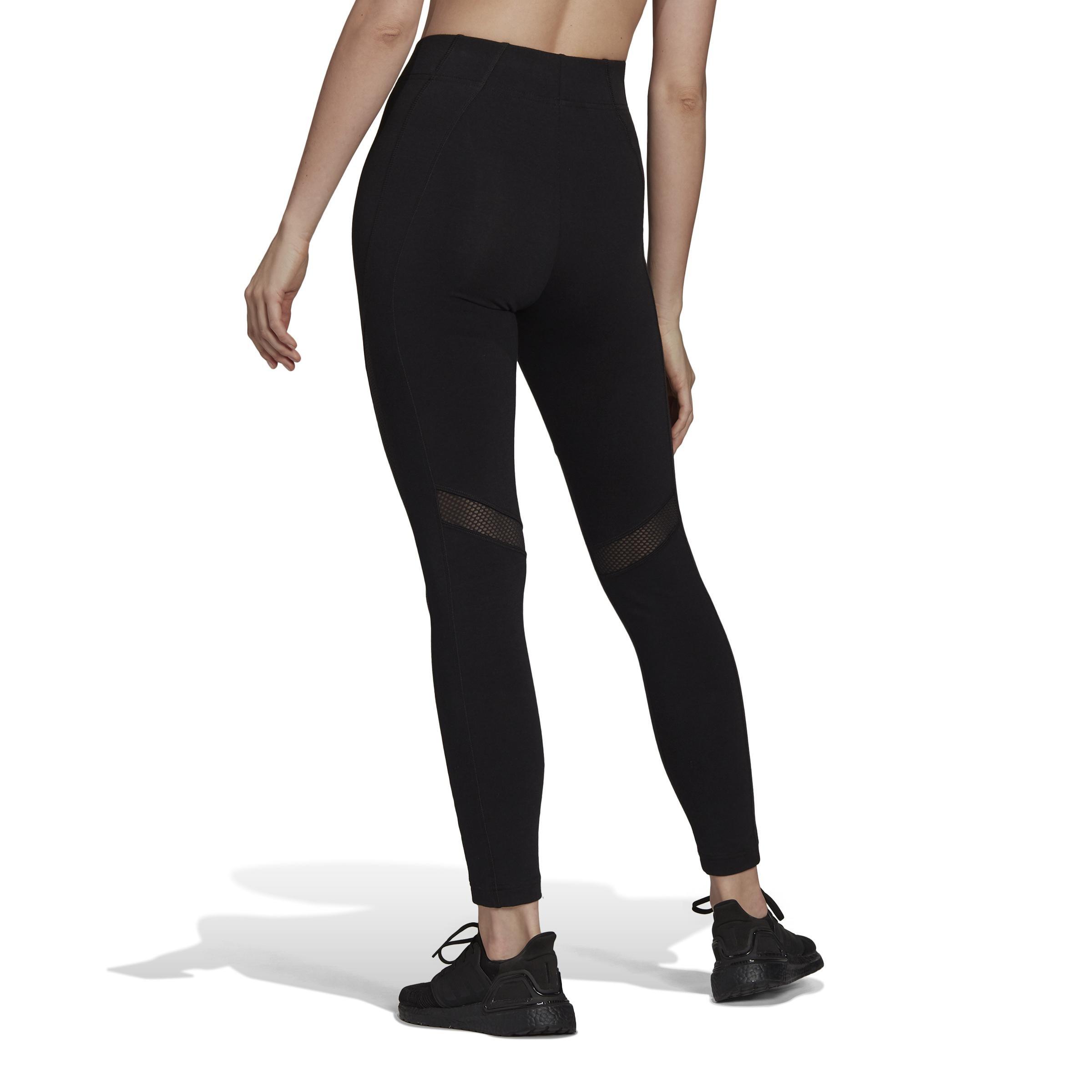 Sportswear Mesh Leggings, Black, , large image number 2