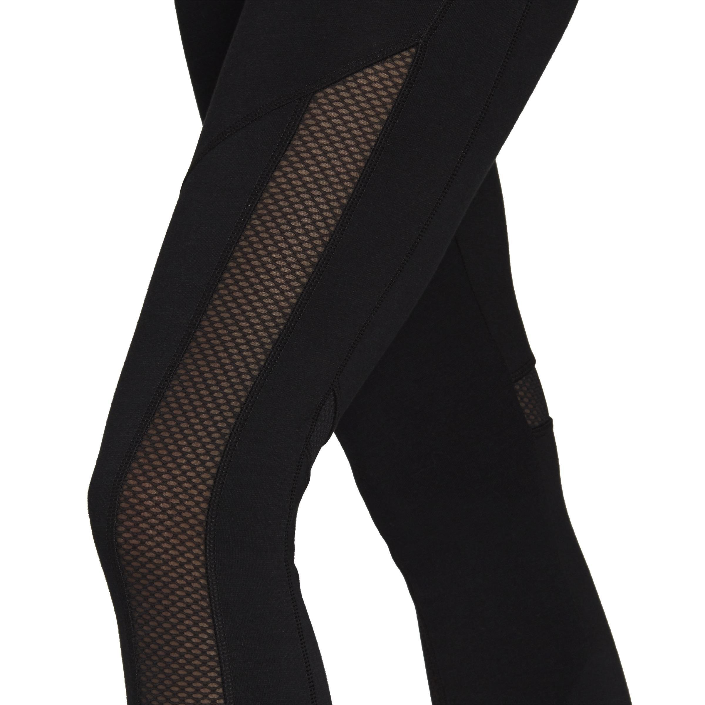 Women Adidas Sportswear Mesh Leggings, Black