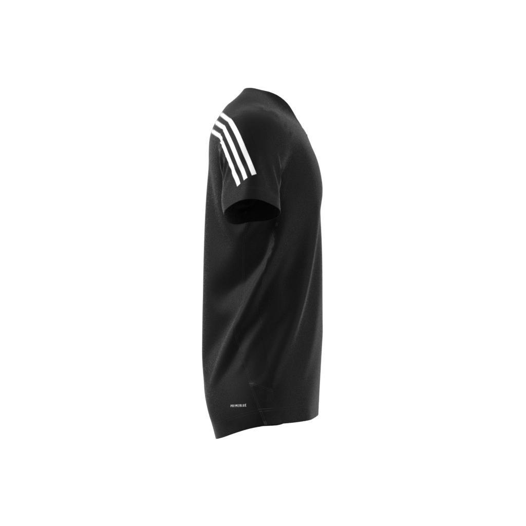 Men Aeroready Lyte Ryde Short Sleeve Zip T-Shirt, Black, A901_ONE, large image number 15