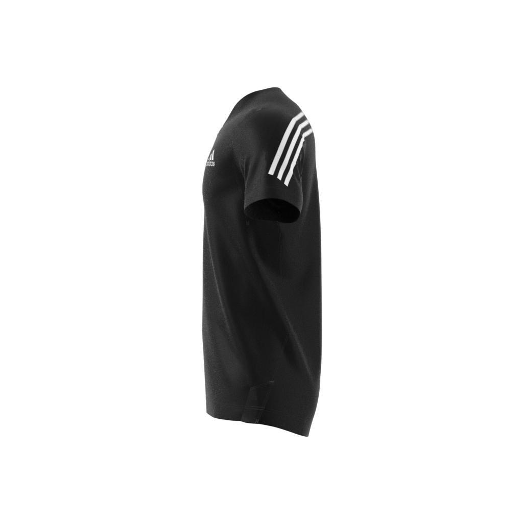 Men Aeroready Lyte Ryde Short Sleeve Zip T-Shirt, Black, A901_ONE, large image number 16